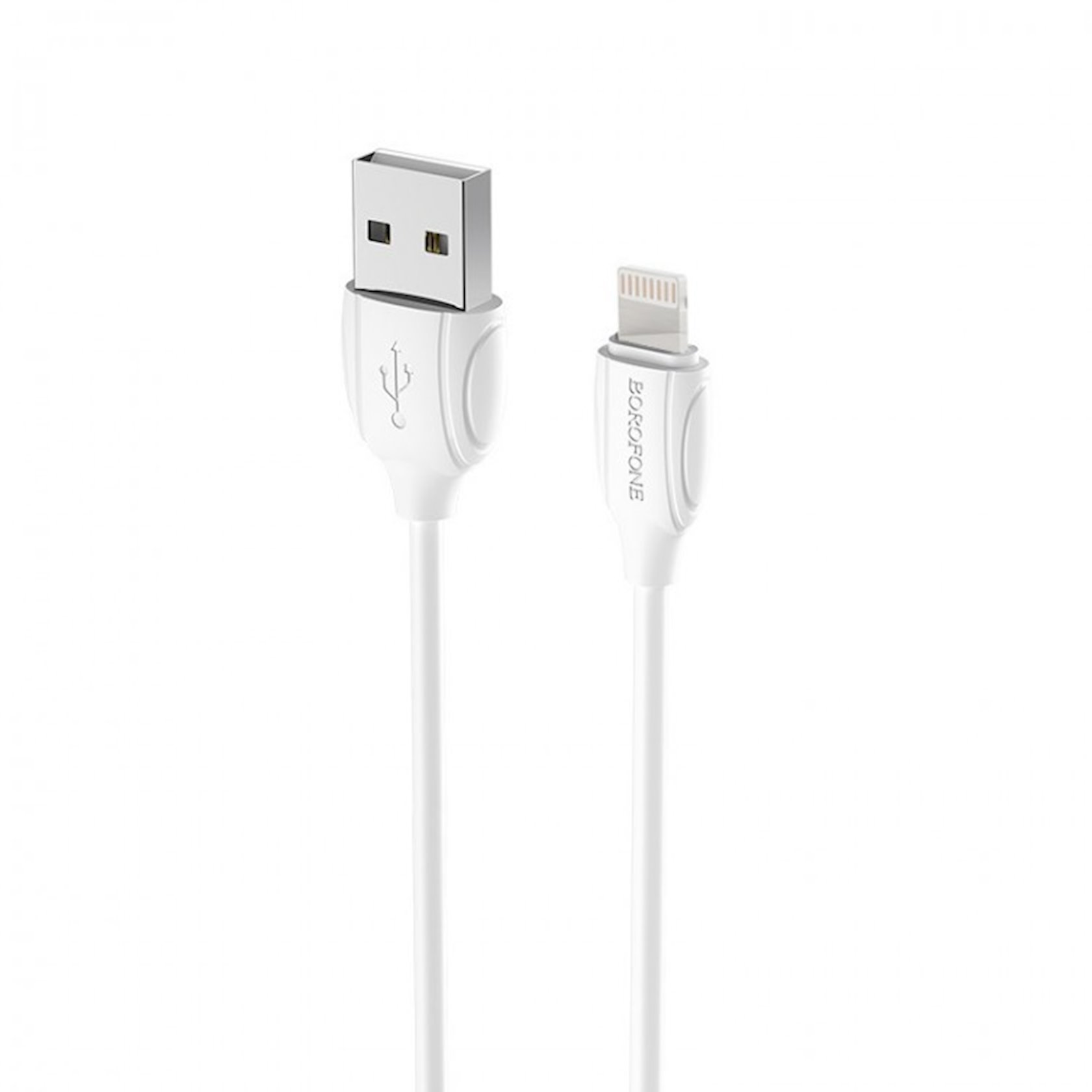 Kabel USB Borofone BX51 Triumph Lightning 1m 2 4A Silikon White