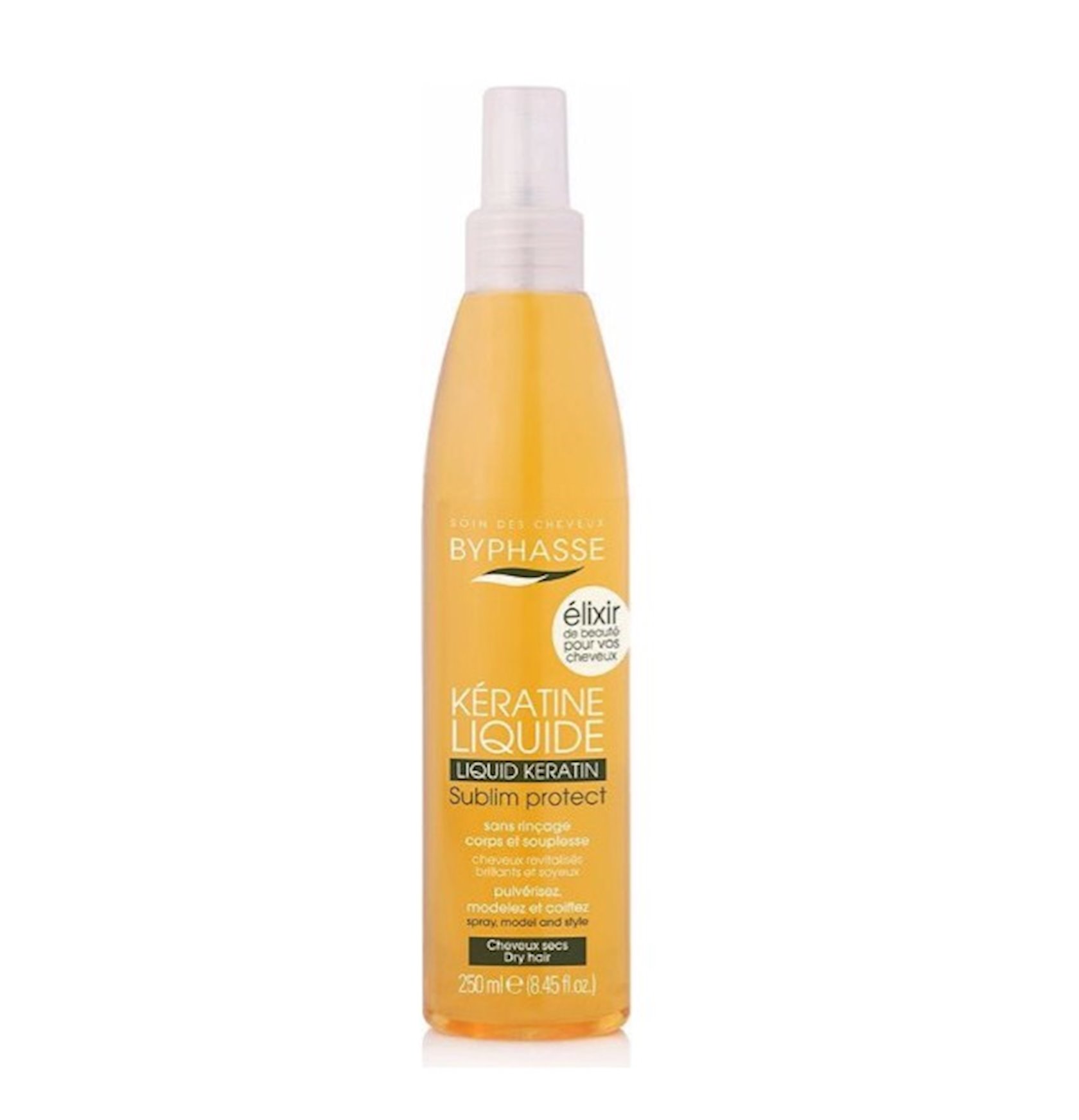 Saç üçün zərdab Byphasse Liquid Keratine Activ Protect Dry Hair 250 ml