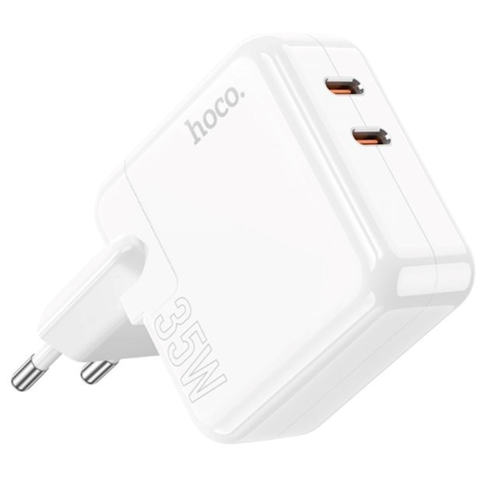 Şəbəkə enerji toplama cihazı Hoco C110A PD 35W 2 USB C White