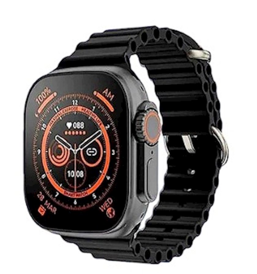 A Ll Saat Smart Watch T Ultra Black Infinite Display Qiymeti