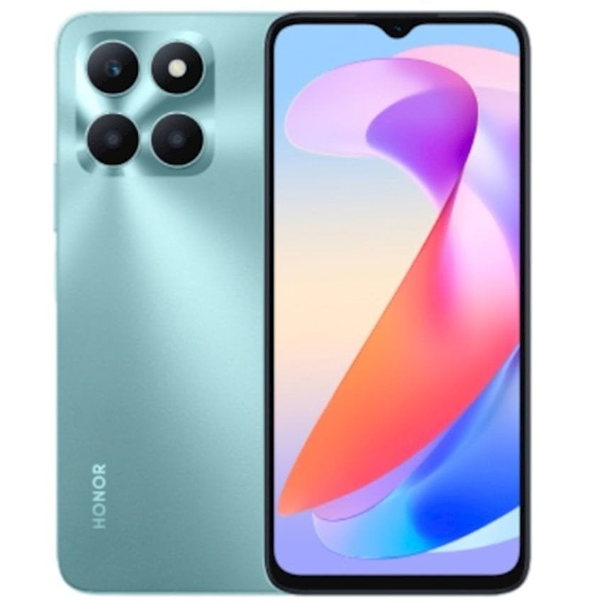 Smartfon Honor X6a 4GB 128 GB Cyan Lake Qiymeti Bakıda almaq Satışı