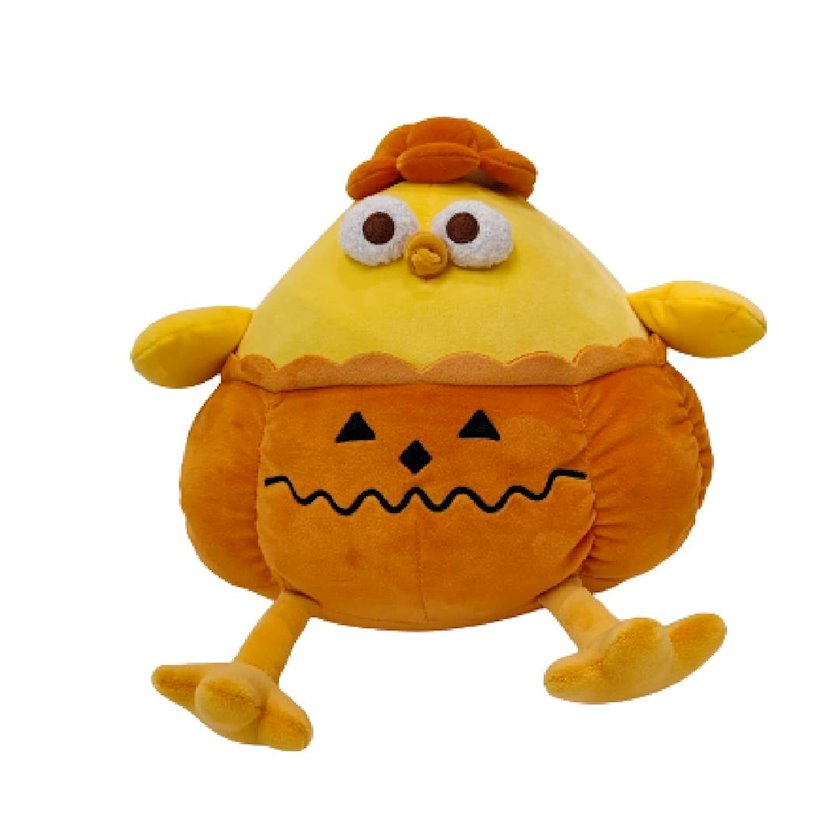 Мягкая игрушка Miniso Dundun Metaverse Halloween Series Pumpkin Chicken