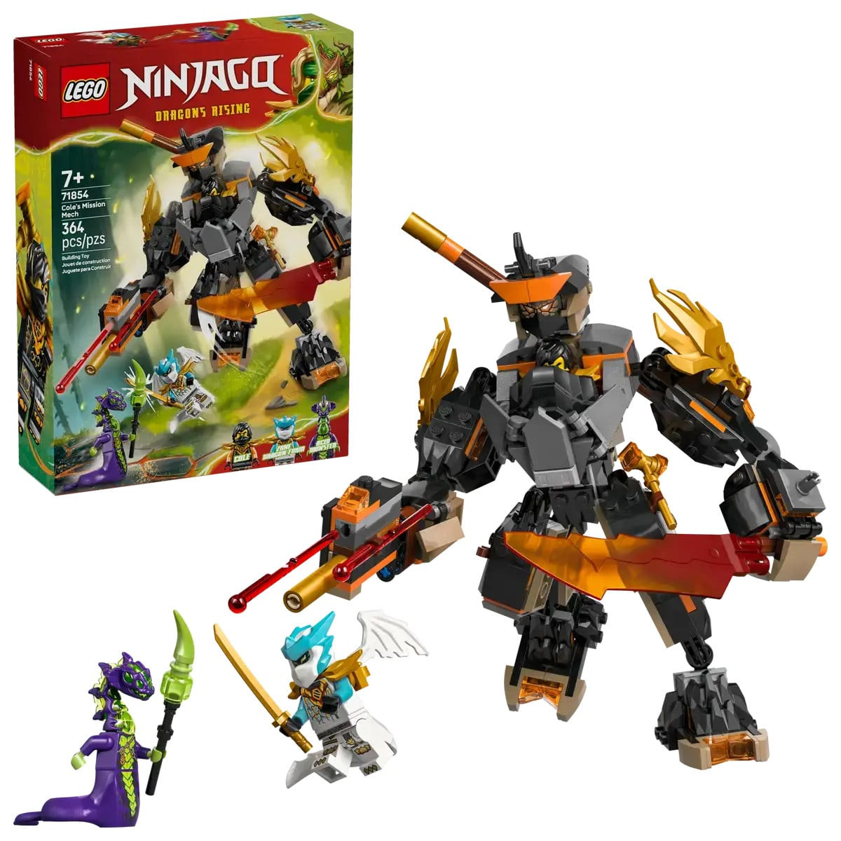 コアクリ・マスター 1・2・3 セット ᐈ Конструктор LEGO Ninjago Миссия Меха и Дракона Коула 71854