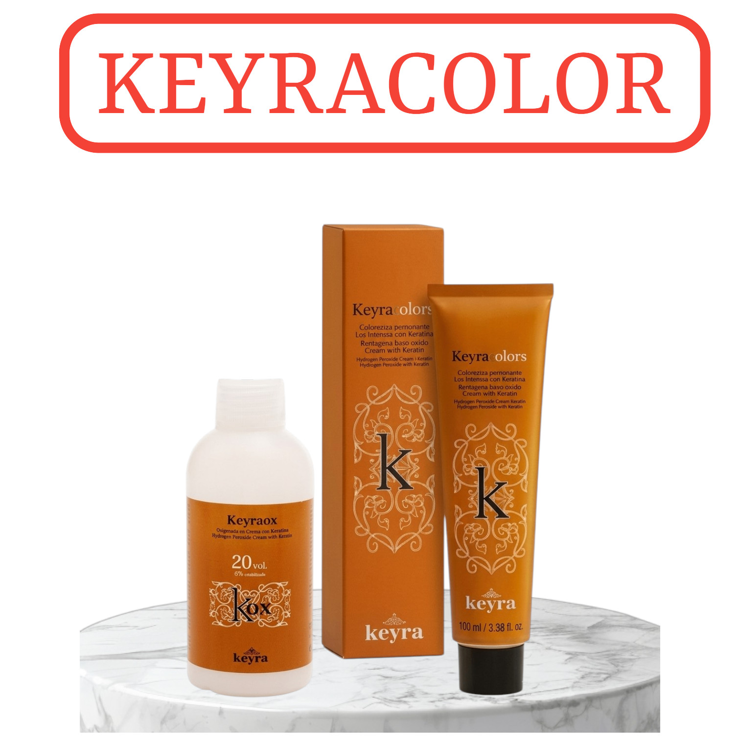 Keyra Color № 5.88 100 ml +Keyraox 20 Vol 6 % 100 ml