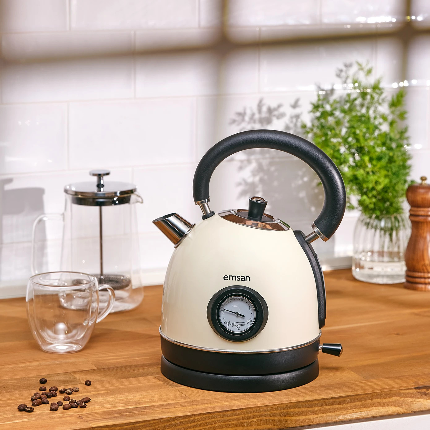 ᐈ Чайник Emsan Turtle, л, кремовый купить