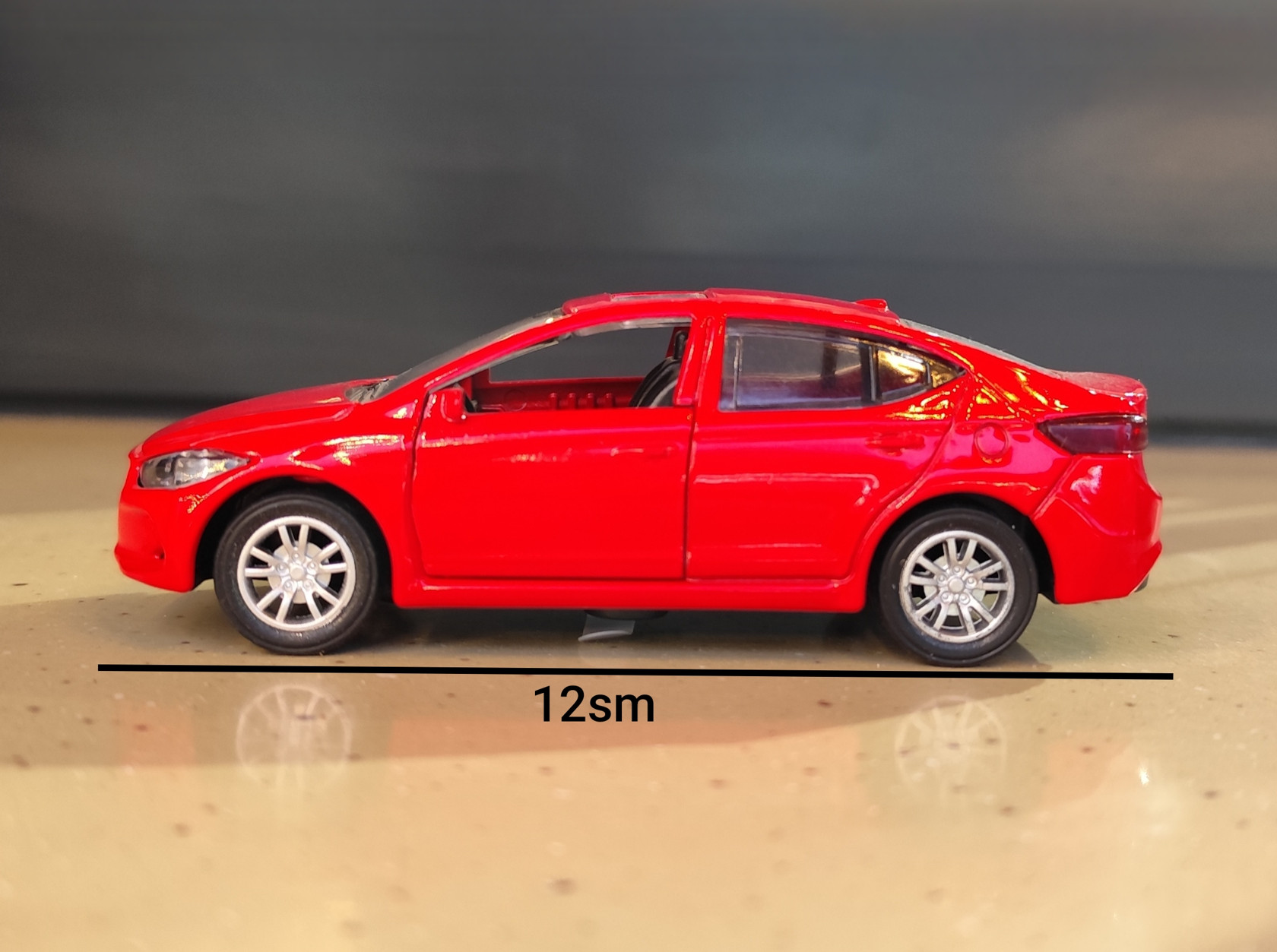 ᐈ Игрушечная машинка Hyundai Elantra, красная, 12х4 см
