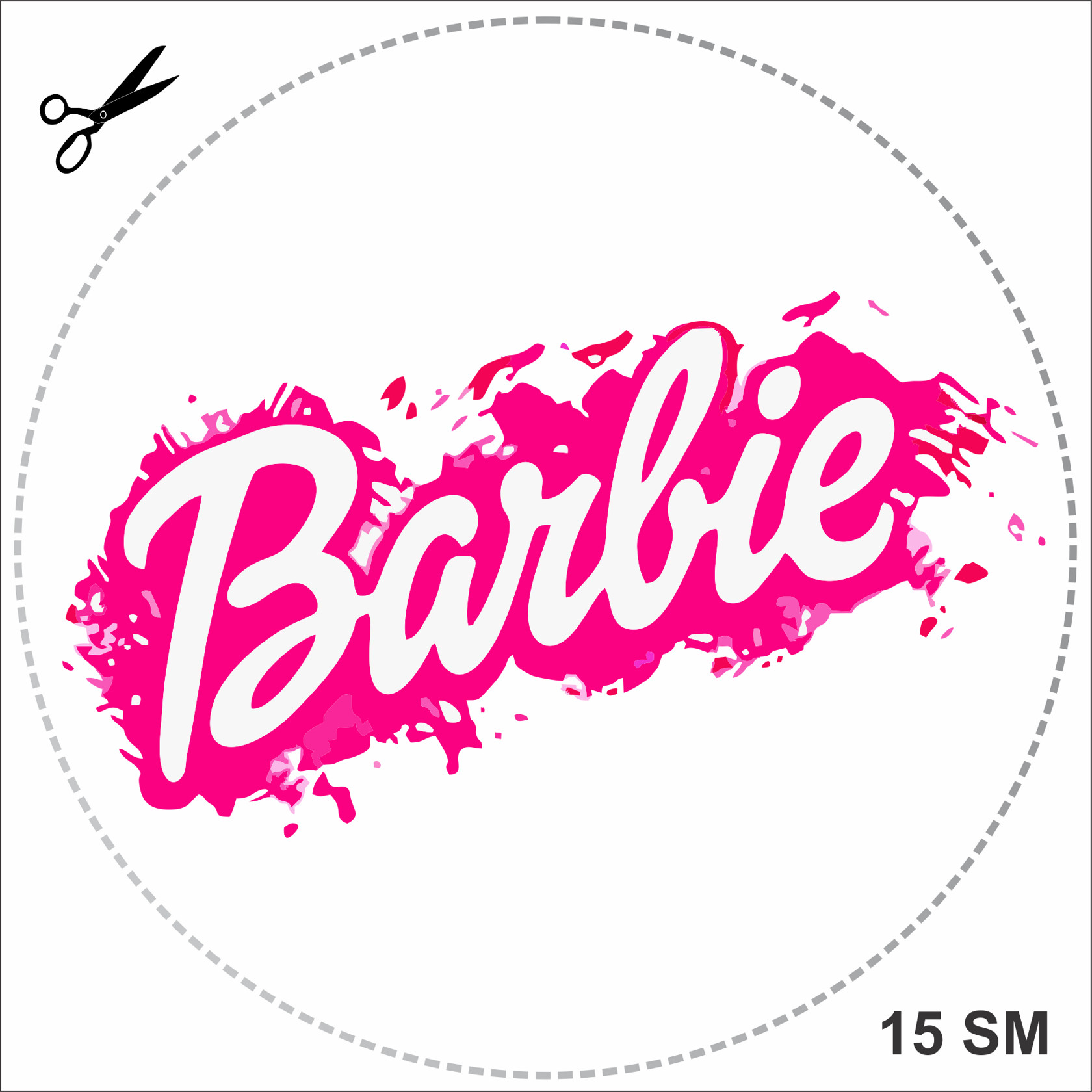 ᐈ Стикер для автомобиля Barbie, 15 см - ✓ выгодная цена и кредит