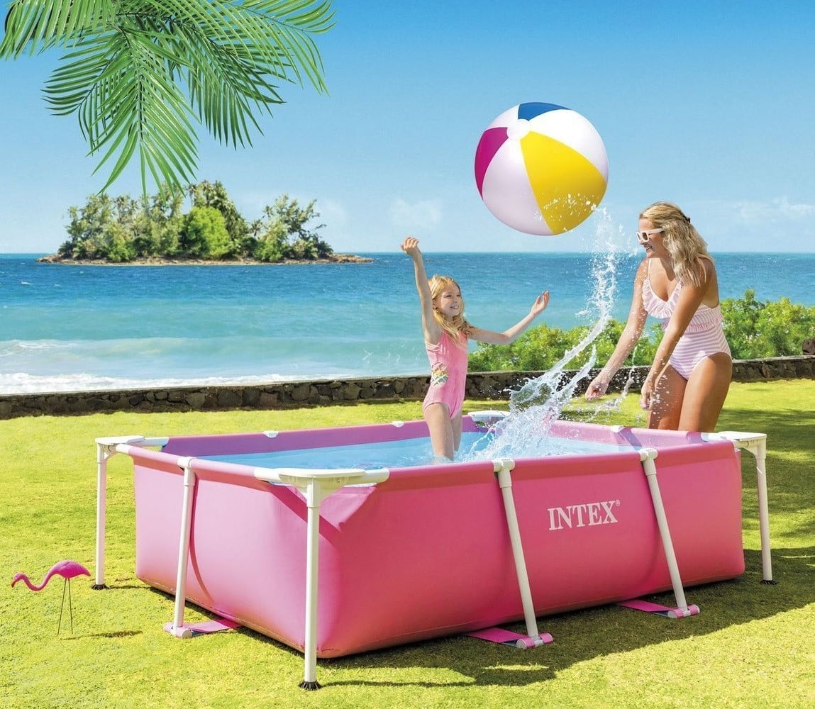 ᐈ Каркасный бассейн Intex 28266, 220x150x60 см, объем 1662 л - ✓ выгодная  цена и кредит | ♢Birmarket