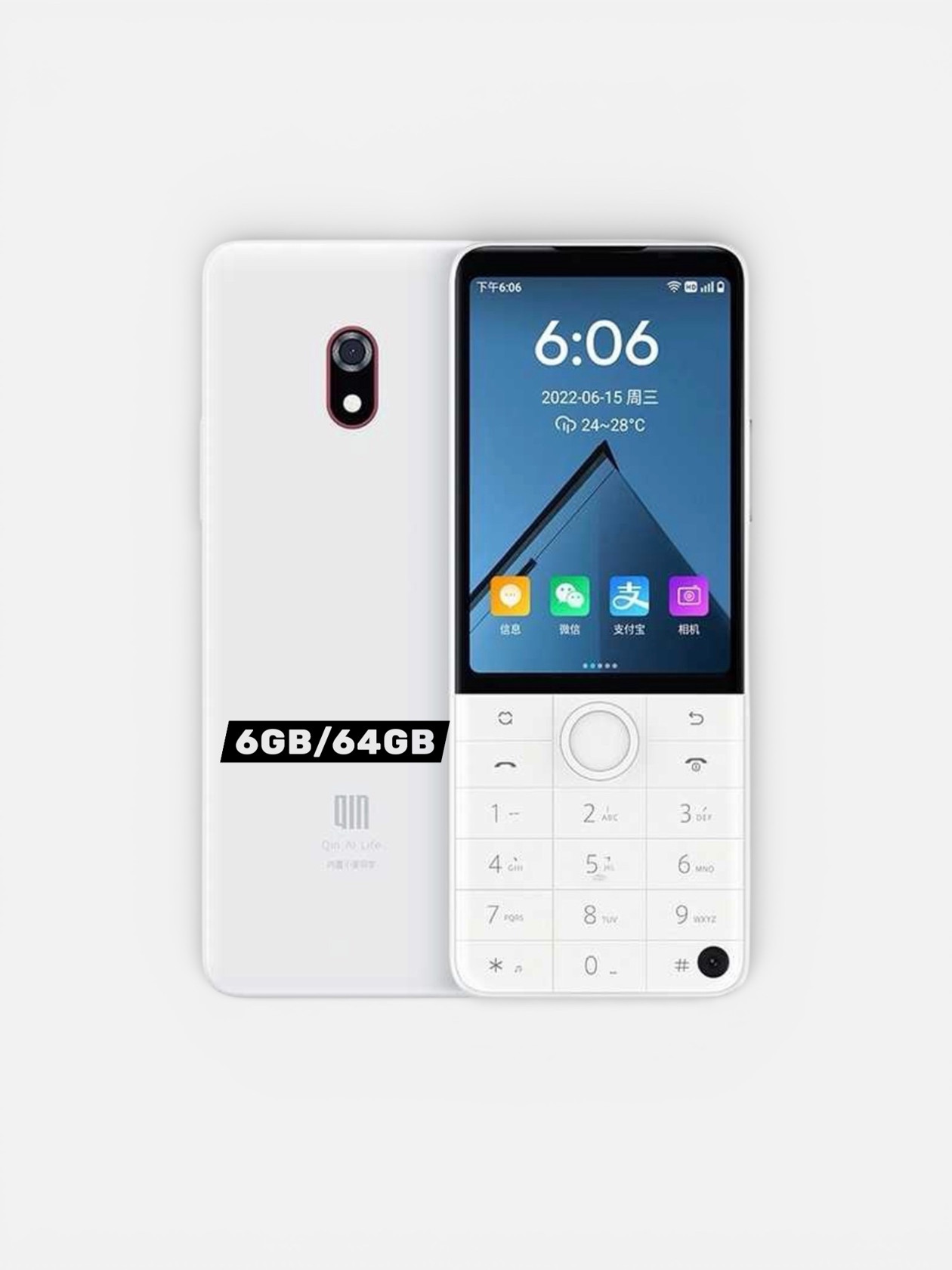 Мобильный телефон Duoqin Qin F22 Pro 6GB/64GB White - ✓ выгодные