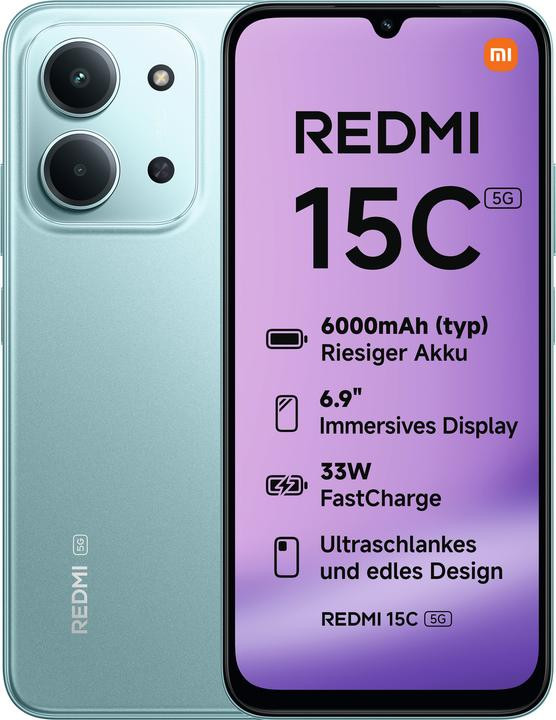 Смартфон Xiaomi Redmi 15C Mint Green 8 ГБ/256 ГБ - ✓ выгодные