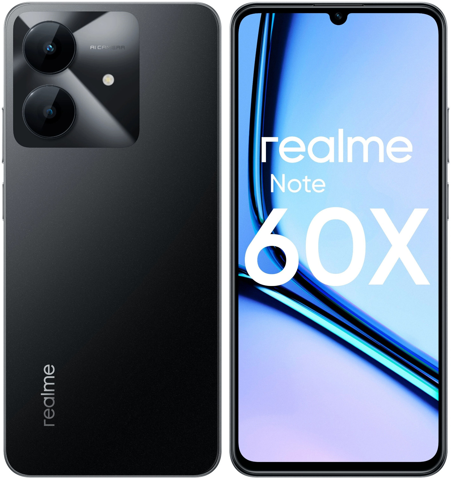 Смартфон Realme Note 60x 4GB/128GB Black - купить по выгодной цене