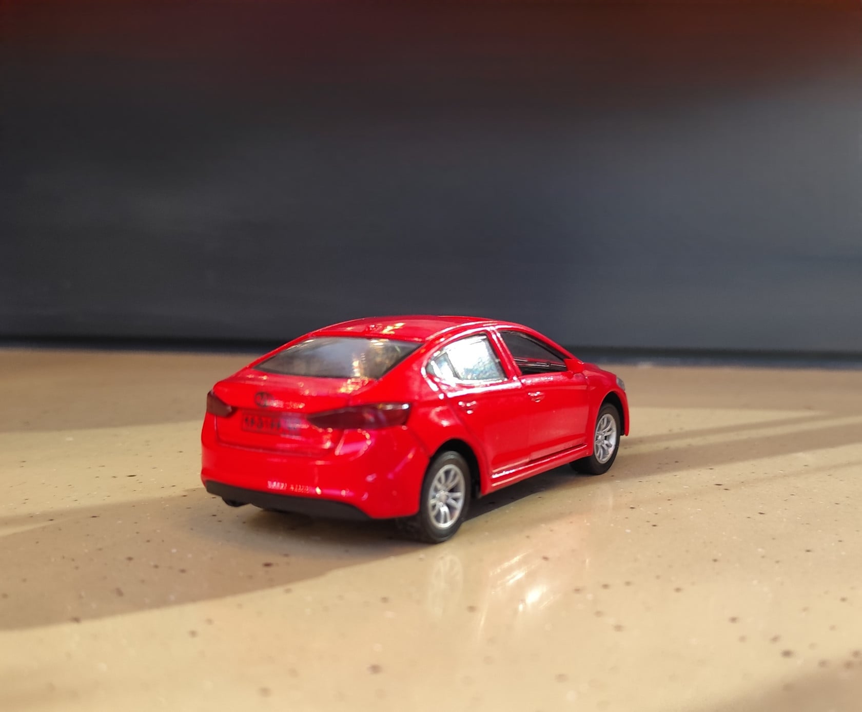 ᐈ Игрушечная машинка Hyundai Elantra, красная, 12х4 см