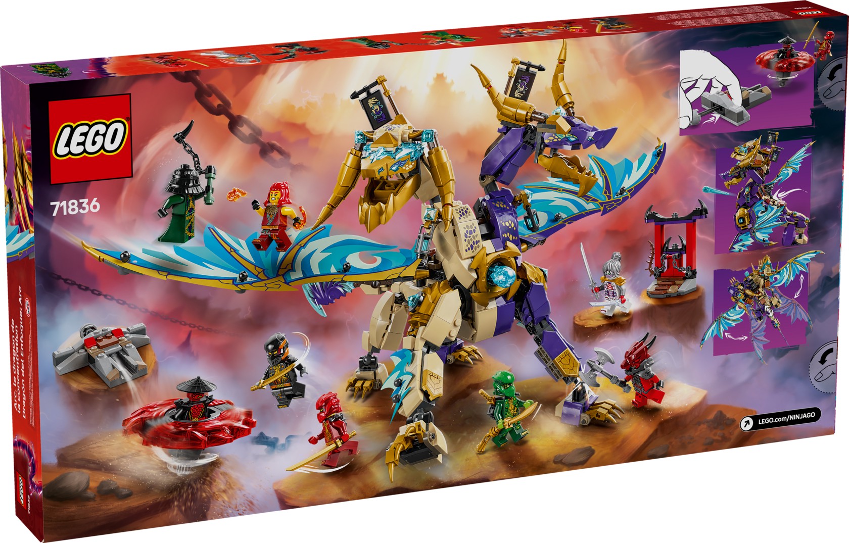 ᐈ Конструктор LEGO NINJAGO ARC Dragon of Focus V29, 9 лет+, 869