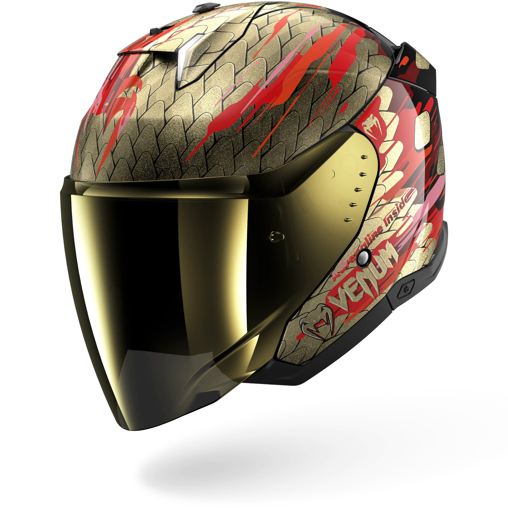 ᐈ Мотошлем Shark Skwal i3 Jet Venum + Визор M (HE3520EKRQ