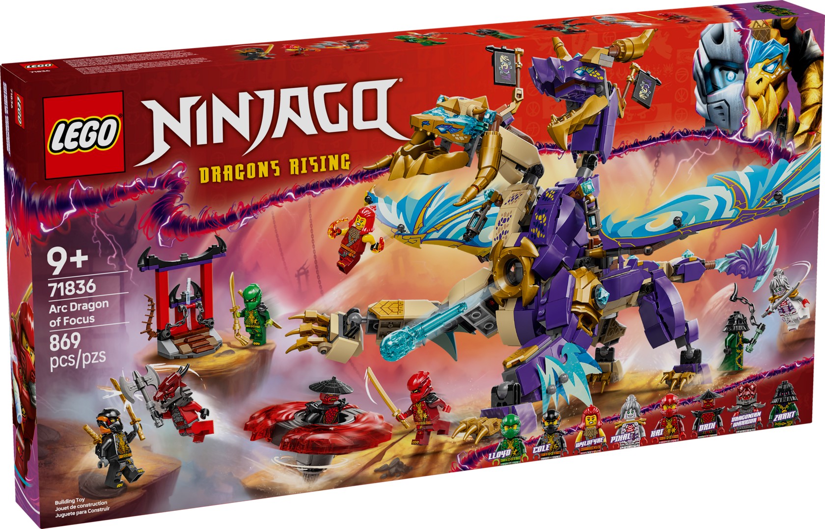 ᐈ Конструктор LEGO NINJAGO ARC Dragon of Focus V29, 9 лет+, 869