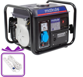 Benzin generatoru Makute MK-950 500VT + Uzadıcı 2x2.5 Mis 10 m