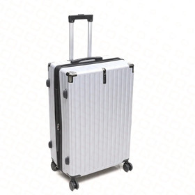 Çamadan ABS plastik TM250901593244, ağ, 4 təkərli, ölçü L