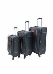 ᐈ Çamadan dəsti 4 təkərli 37871, parça, boz, ölçü S/M/L - qiymeti və ...