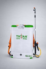Akkumulyatorlu çiləmə cihazı Titan Professional 16 l kürək tipli