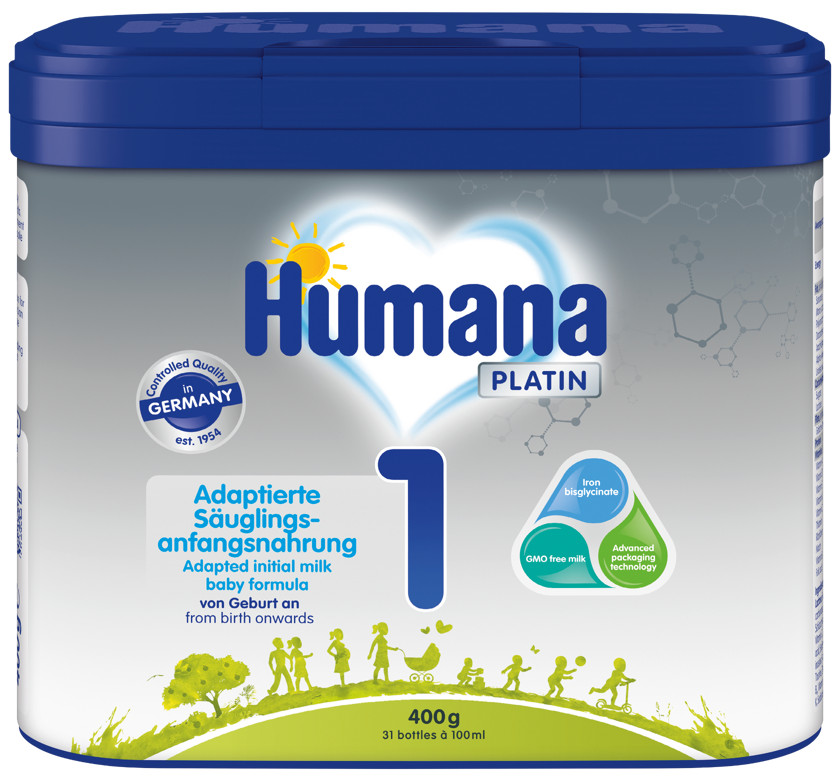 Quru südlü qatışıq Humana Platin 1, 0-6 ay, 400 q