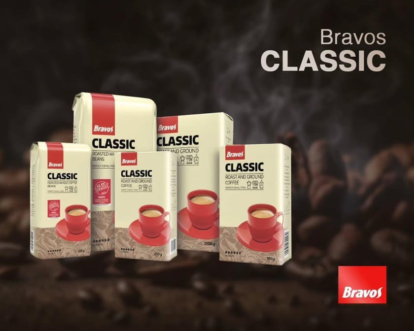 Dənli qəhvə Bravos Classic Mild, 225 qr