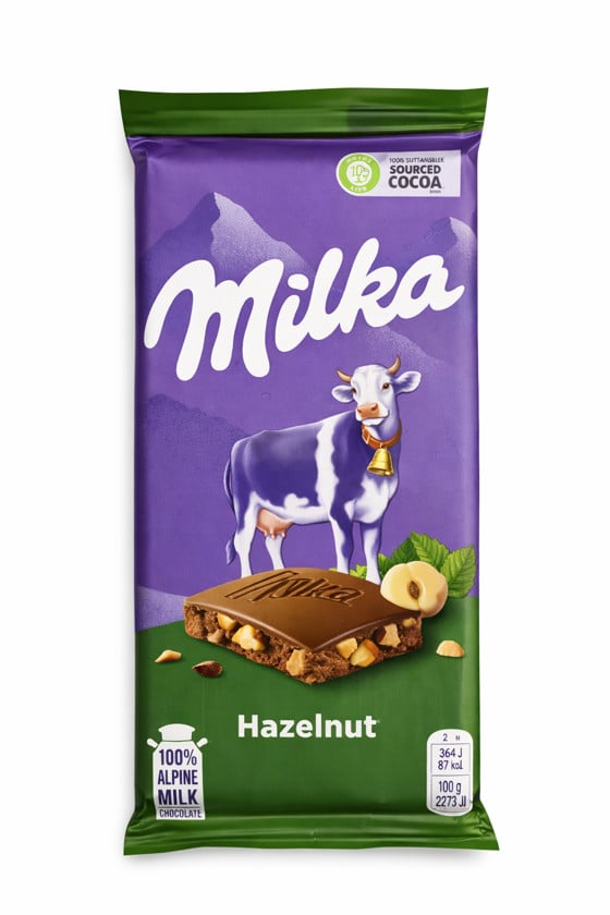 Şokolad Milka fındıqlı, 80qr