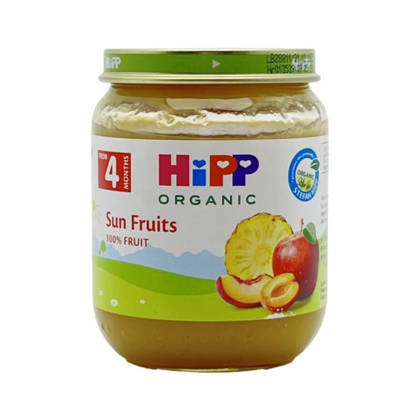 Uşaq püresi Günəş Meyvələri 125 q 4 ay+