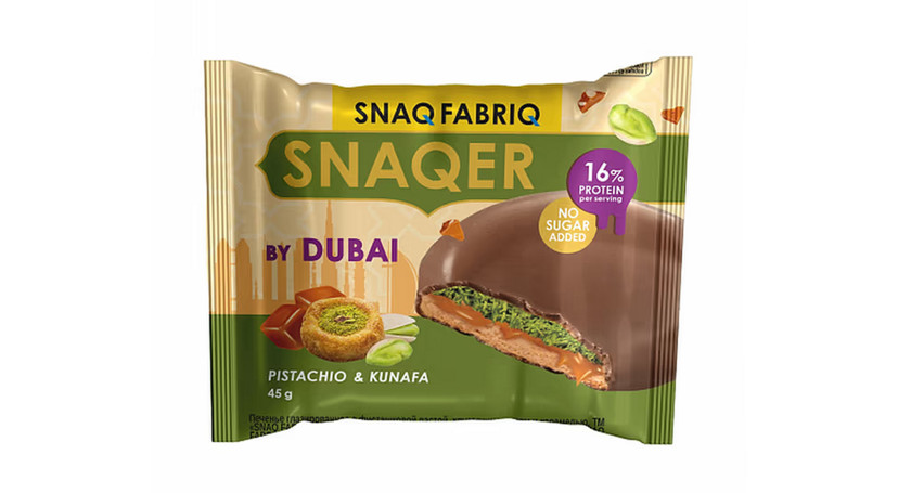 Proteinli peçenye Snaq Fabriq Dubai Snaqer, şəkərsiz 45 q