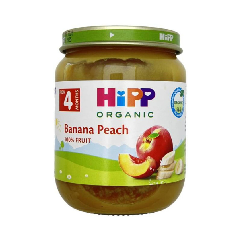 Uşaq püresi HIPP 4396 banan və şaftalı 125 q