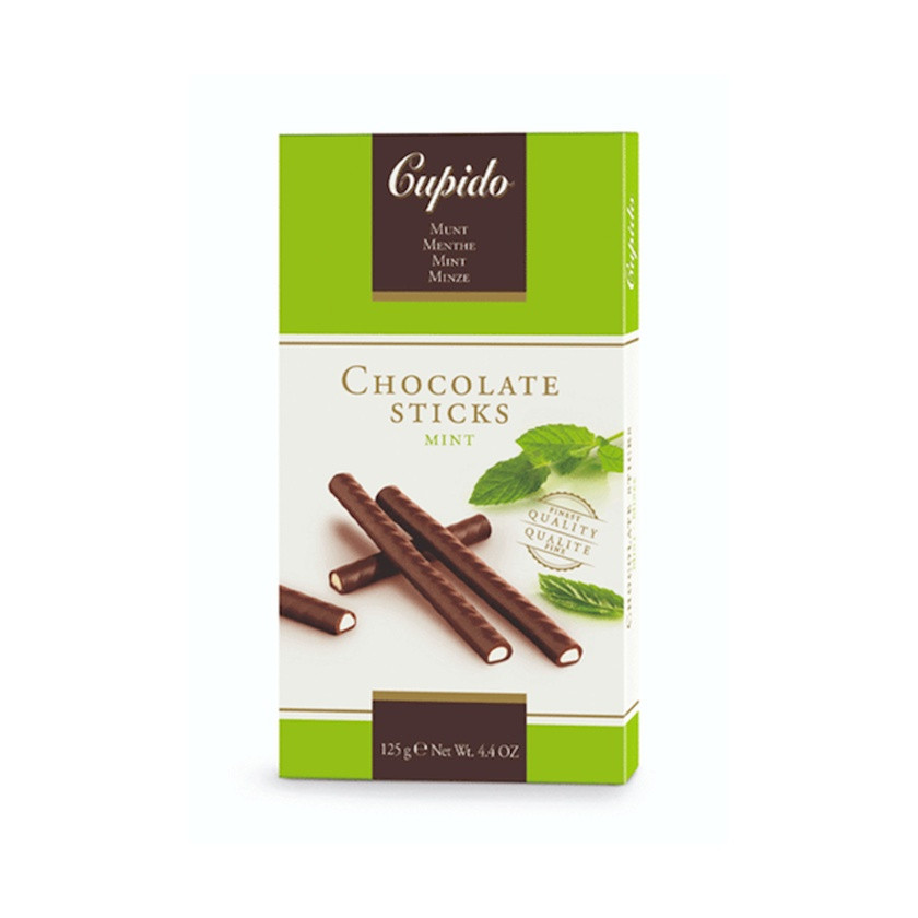 Şokolad çubuqları Cupido Mint, 125 q