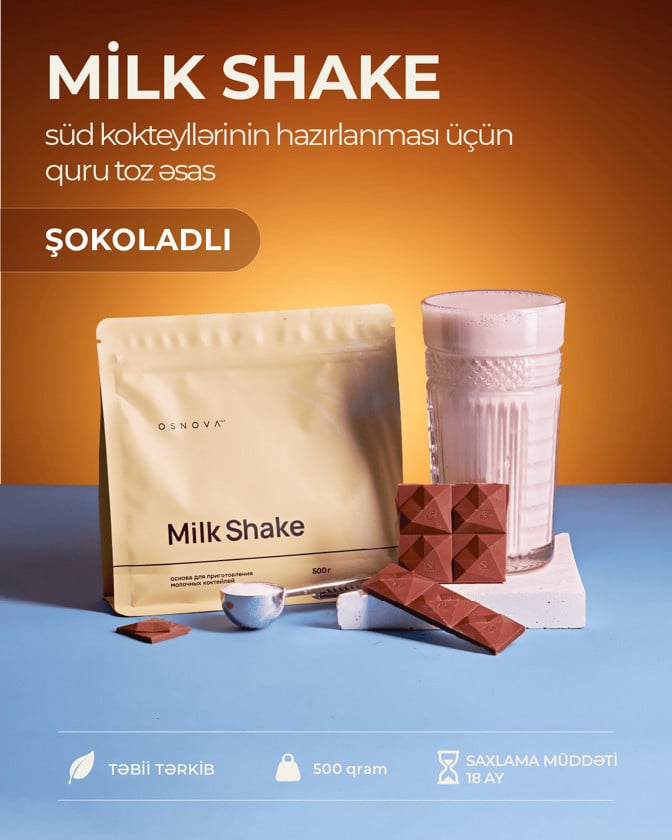 Quru qarışıq Osnova Tech Milk Shake Chocolate, 500 q