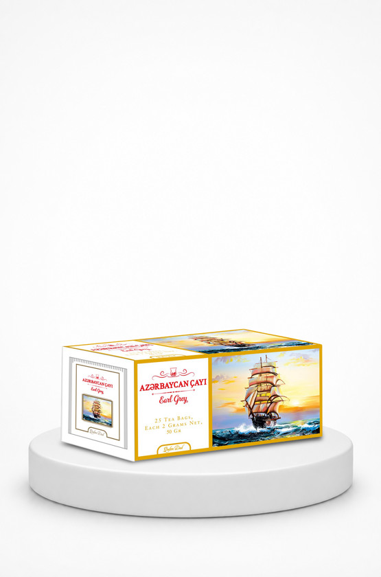 Paket çay Azərbaycan Çayı Earl Grey Qədim Dad, 25x2 q