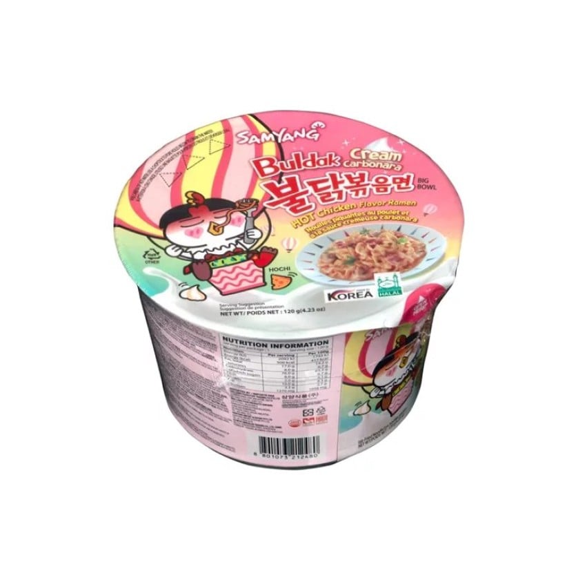 Əriştə Samyang Hot Chicken Buldak Cream Carbonara, 120 q