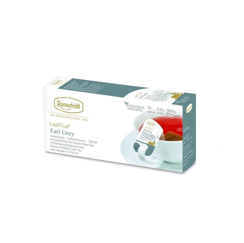 Çay Ronnefeldt Bio Earl Grey LeafCup Qara