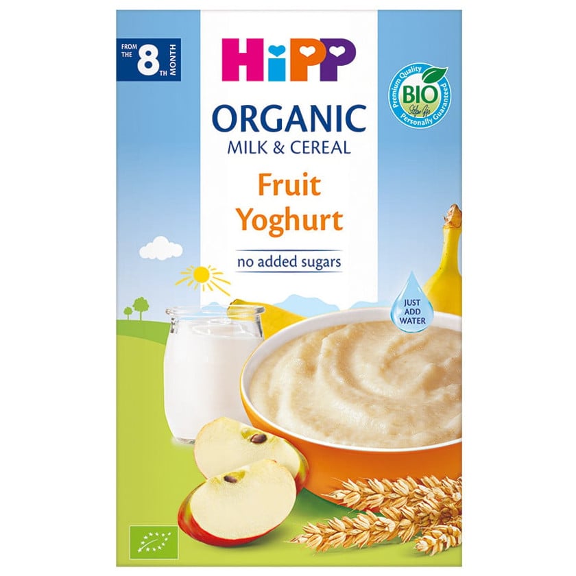 Sıyıq süd və yoqurtlu meyvəli HiPP orqanik, 250 q