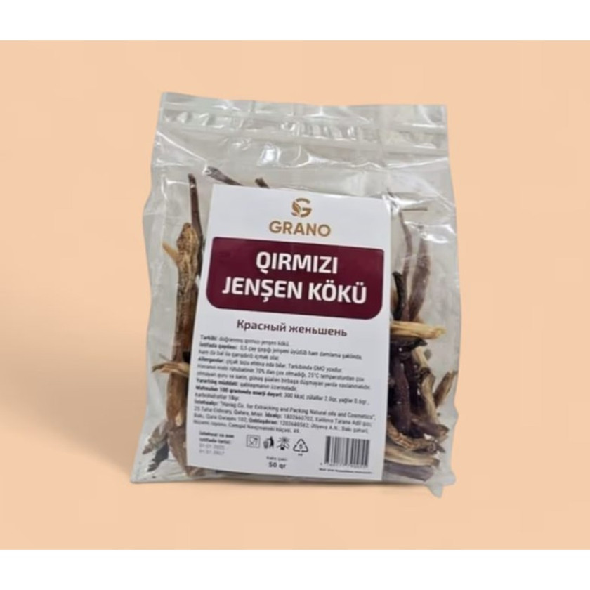 Sağlam qida, jenşen kökü, 50 q