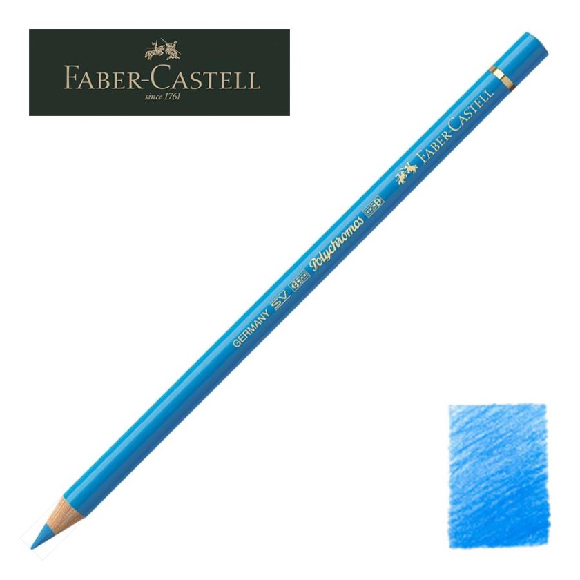 ᐈ Rəngli karandaş Faber-Castell Polychromos, rəng 152, orta göy ...