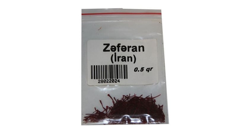 Zəfəran İran, 0.5 q