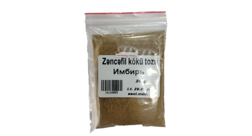 Zəncəfil kökü tozu, 20 q