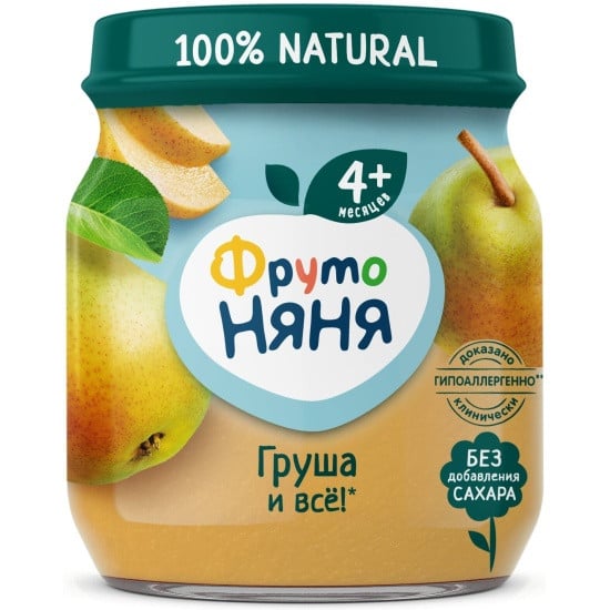 Püre armud ilə Фрутоняня, 4 ay