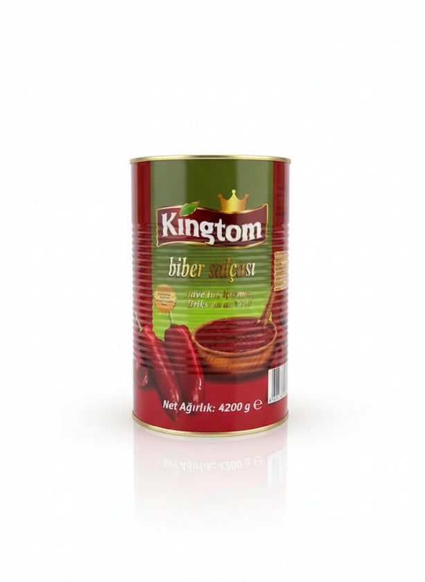 Tərəvəz konservaları Kingtom Bibər pastası şirin, 4.200 kq - 8696362050801