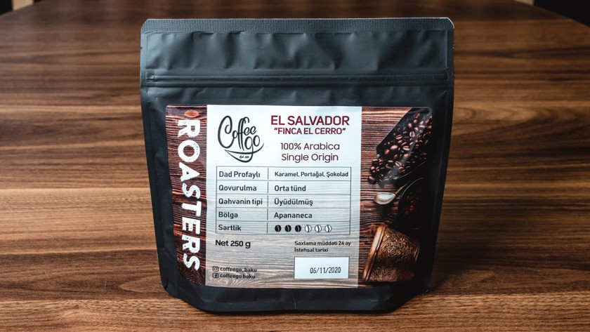 Qəhvə dənələri Premium El Salvador Finca El Cerro Apaneca, 250 q