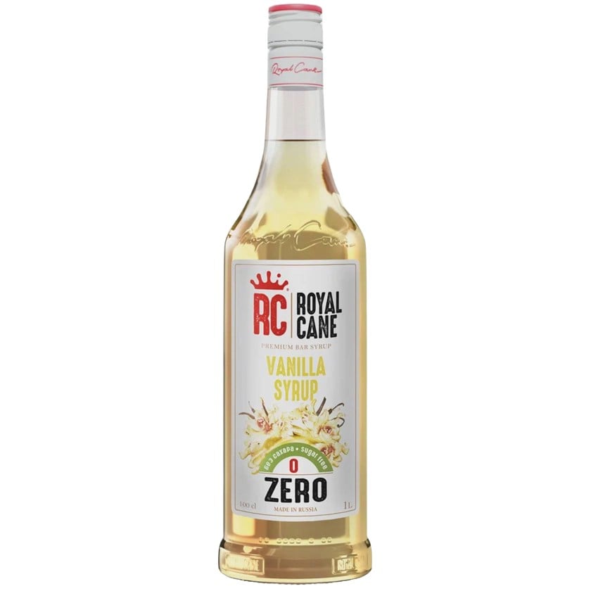 Sirop Royal Cane Vanilla Zero, şəkərsiz, 1 l