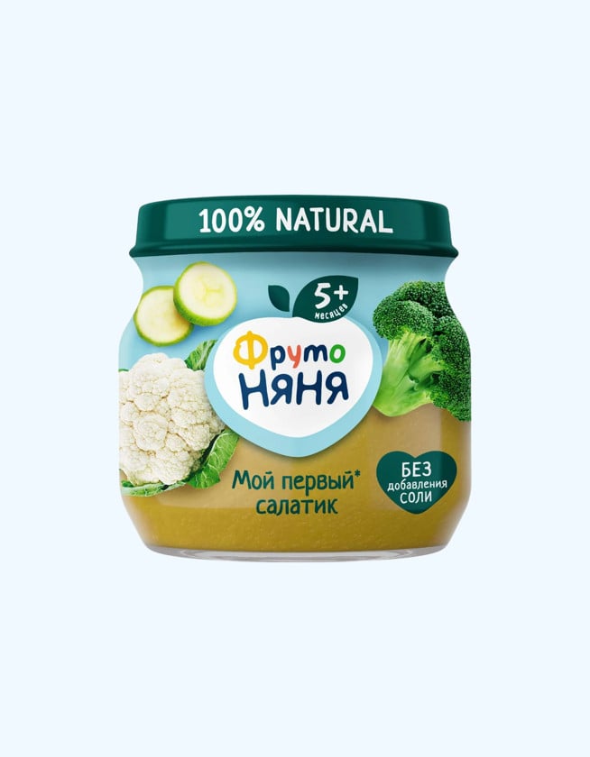 Püre Фрутоняня Mənim ilk salatım, 5 ay, 80 q