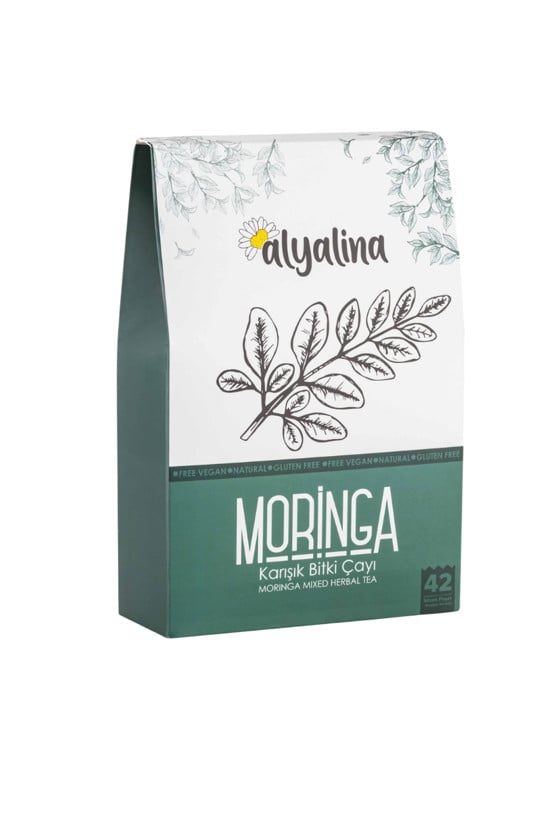 Paket çayı Alyalina Moringa Karışıq Bitki, 42 əd