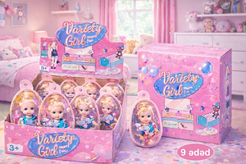 Konfetlər Carilo Variety Girl, 5 q, 9 əd