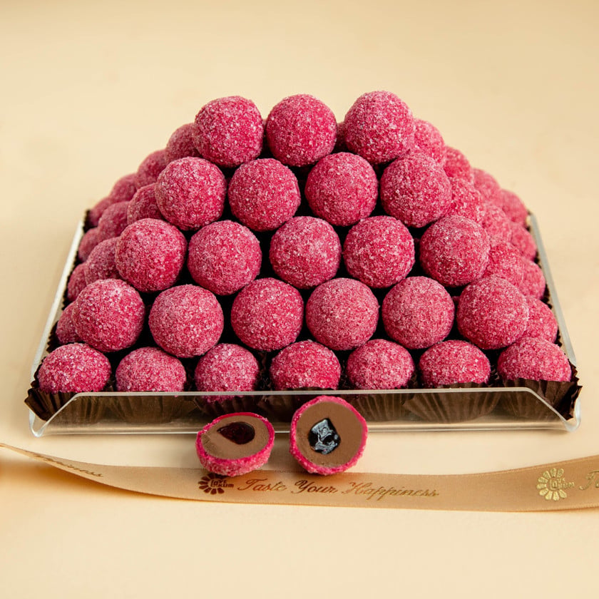 Trufel şokolad moruqlu, premium, 100 q