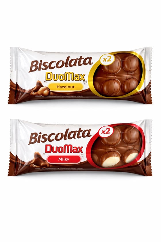 Südlü şokoladlı vafli Biscolata dumax 44qr x 2əd