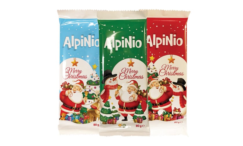 Şokolad Alpinio Merry Christmas, 80 q