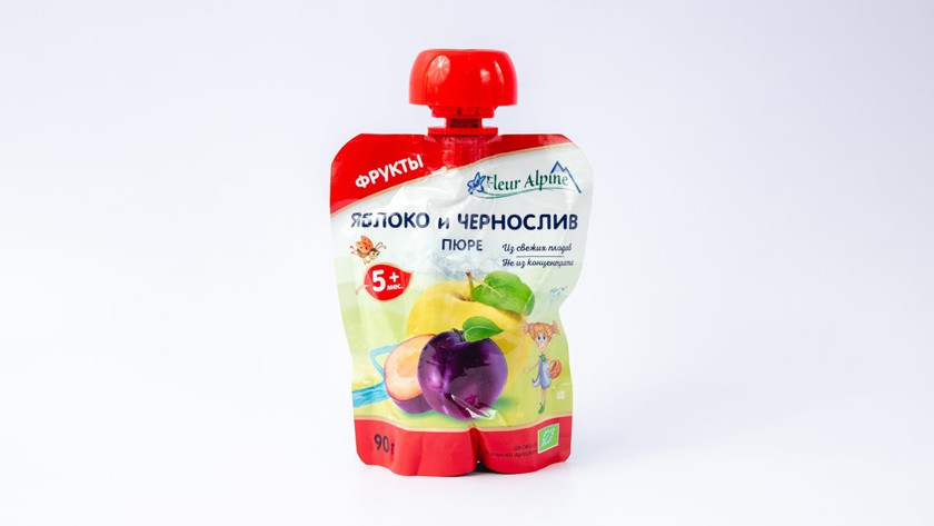 Püre Fleur Alpine Яблоко и Чернослив, 90 q